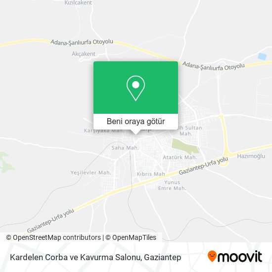 Kardelen Corba ve Kavurma Salonu harita