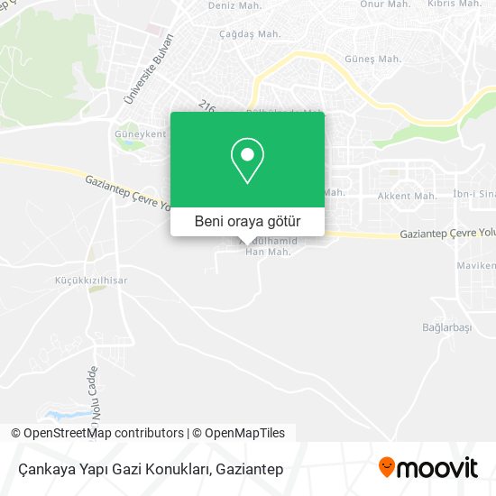Çankaya Yapı Gazi Konukları harita