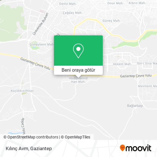 Kılınç Avm harita