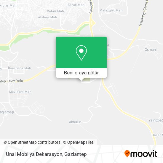 Ünal Mobilya Dekarasyon harita