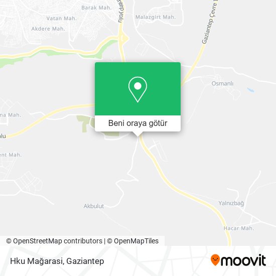 Hku Mağarasi harita