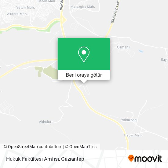 Hukuk Fakültesi Amfisi harita