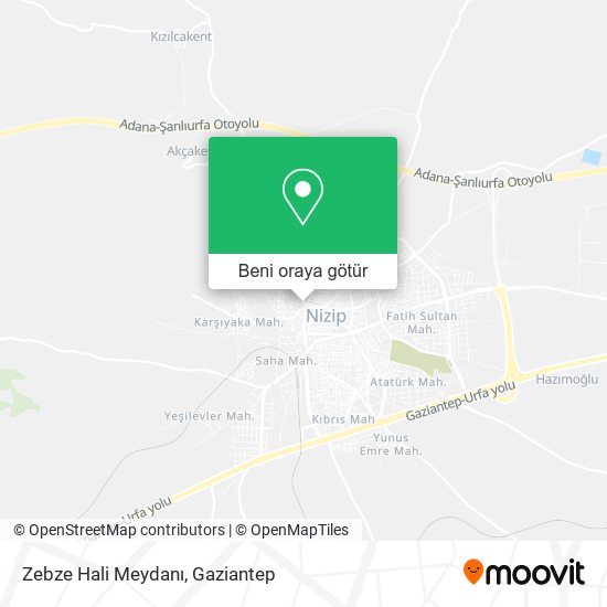 Zebze Hali Meydanı harita