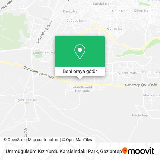 Ümmüğülsüm Kız Yurdu Karşisindaki Park harita