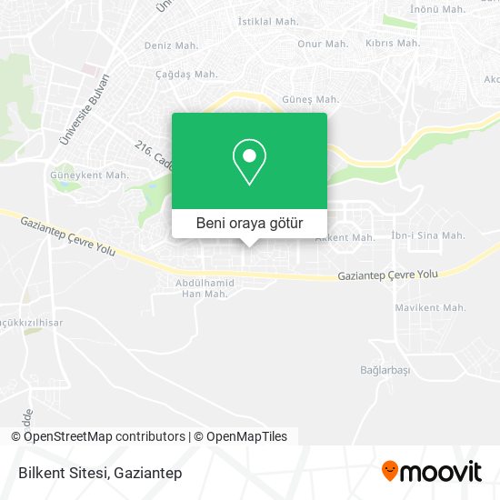 Bilkent Sitesi harita