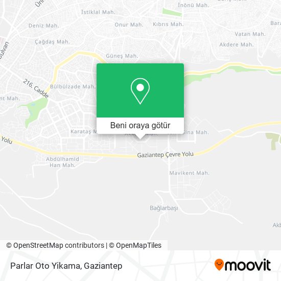 Parlar Oto Yikama harita