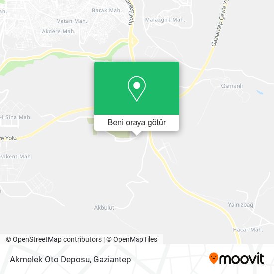 Akmelek Oto Deposu harita