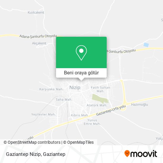 Gaziantep Nizip harita