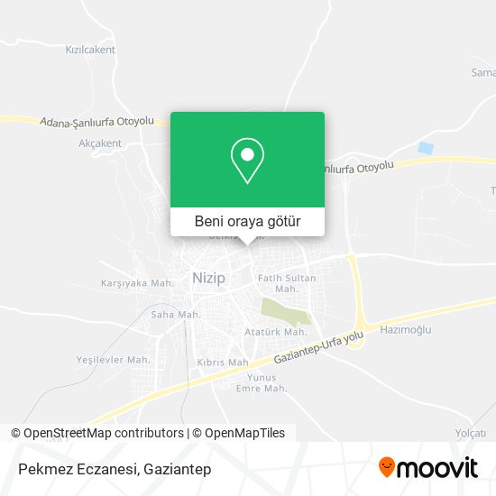 Pekmez Eczanesi harita