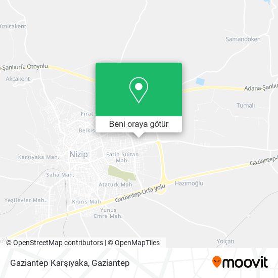 Gaziantep Karşıyaka harita
