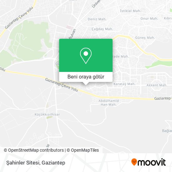 Şahinler Sitesi harita