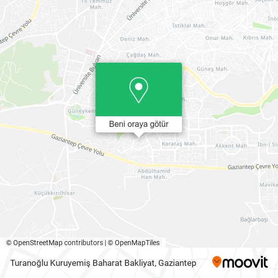 Turanoğlu Kuruyemiş Baharat Bakliyat harita