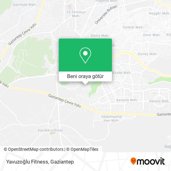 Yavuzoğlu Fitness harita