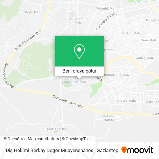 Diş Hekimi Berkay Değer Muayenehanesi harita