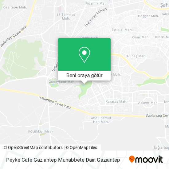 Peyke Cafe Gaziantep Muhabbete Dair harita