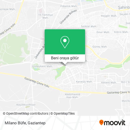 Milano Büfe harita