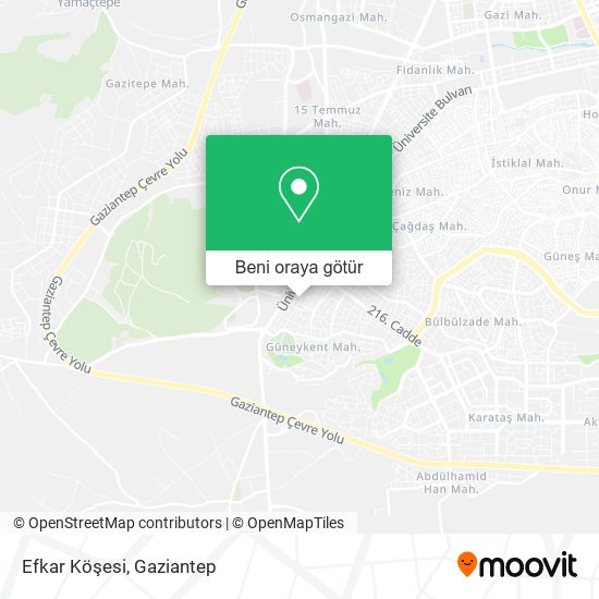 Efkar Köşesi harita