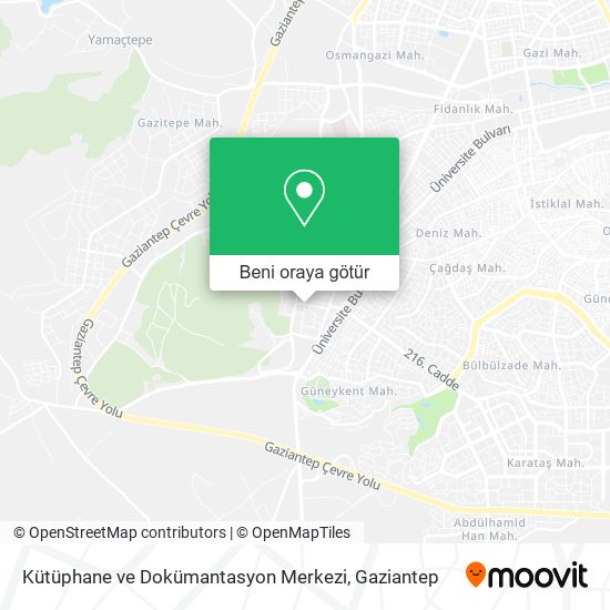 Kütüphane ve Dokümantasyon Merkezi harita