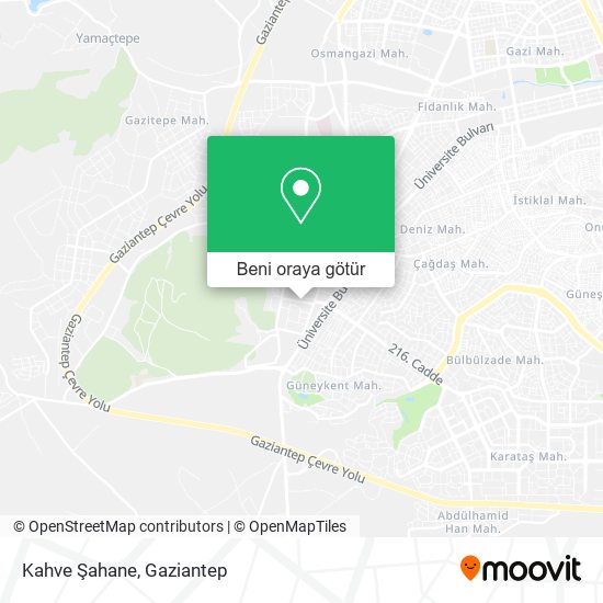 Kahve Şahane harita
