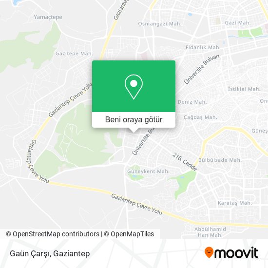 Gaün Çarşı harita