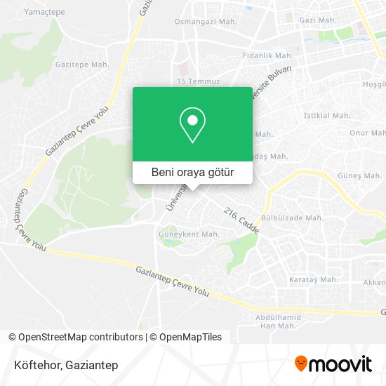 Köftehor harita