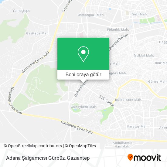 Adana Şalgamcısı Gürbüz harita
