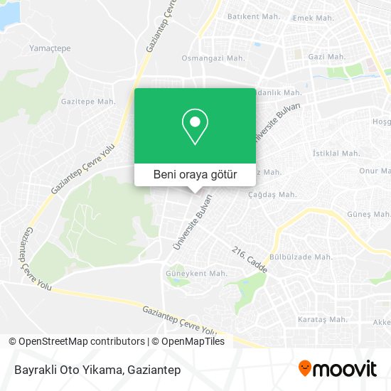 Bayrakli Oto Yikama harita