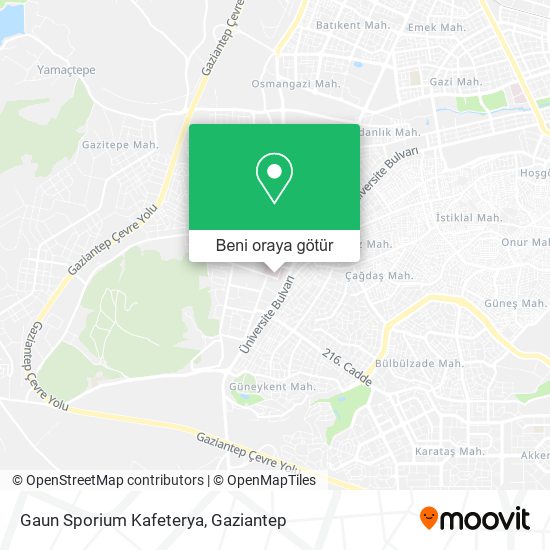 Gaun Sporium Kafeterya harita