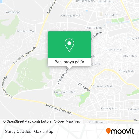 Saray Caddesi harita