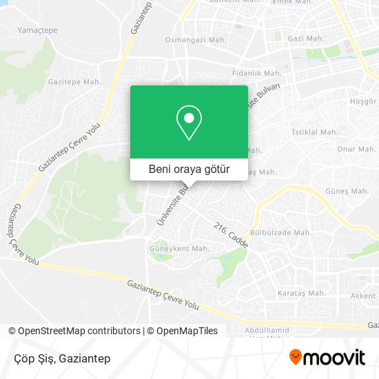 Çöp Şiş harita