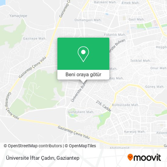 Üniversite İftar Çadırı harita