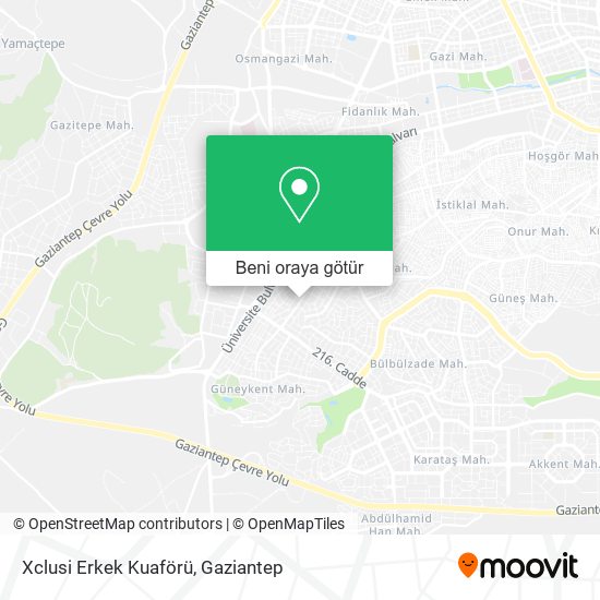 Xclusi Erkek Kuaförü harita