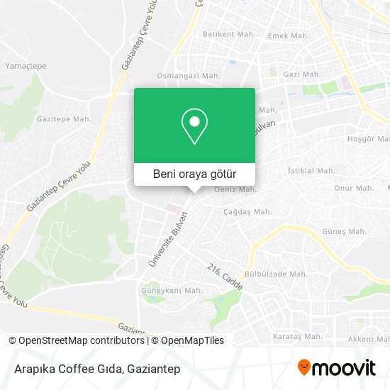 Arapıka Coffee Gıda harita