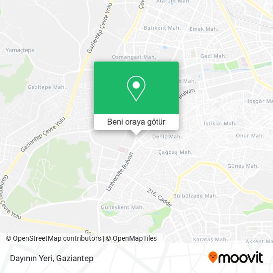 Dayının Yeri harita