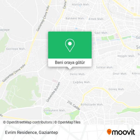 Evrim Residence harita