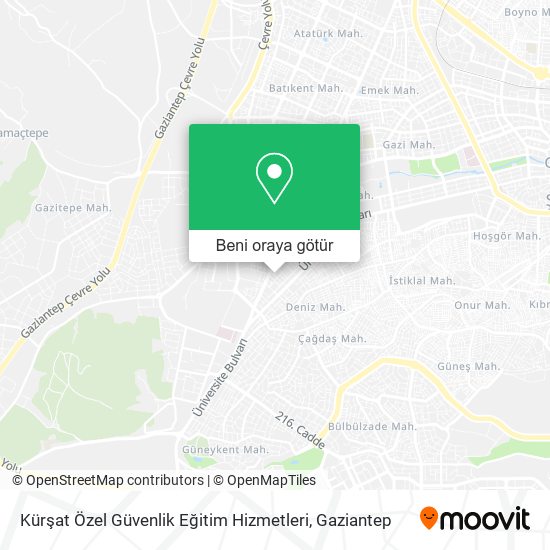Kürşat Özel Güvenlik Eğitim Hizmetleri harita