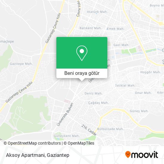 Aksoy Apartmani harita