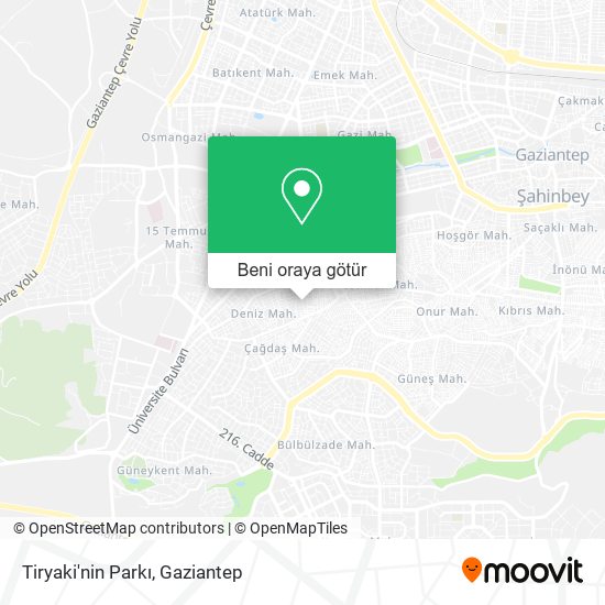 Tiryaki'nin Parkı harita