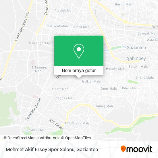 Mehmet Akif Ersoy Spor Salonu harita