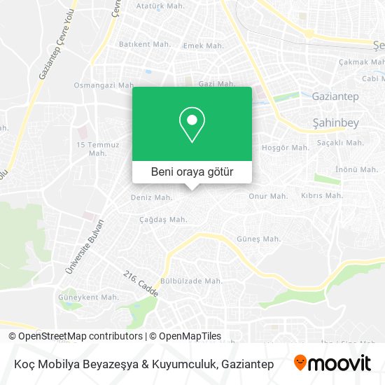 Koç Mobilya Beyazeşya & Kuyumculuk harita