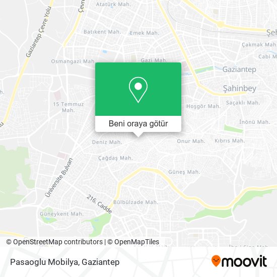 Pasaoglu Mobilya harita