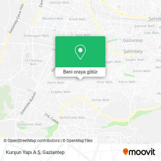 Kurşun Yapı A.Ş harita