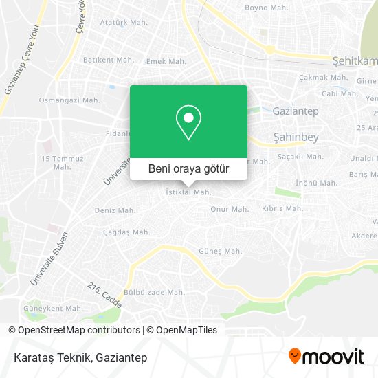 Karataş Teknik harita