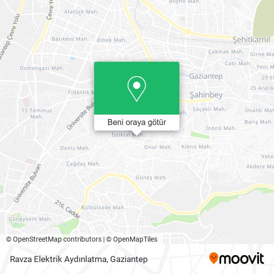 Ravza Elektrik Aydınlatma harita