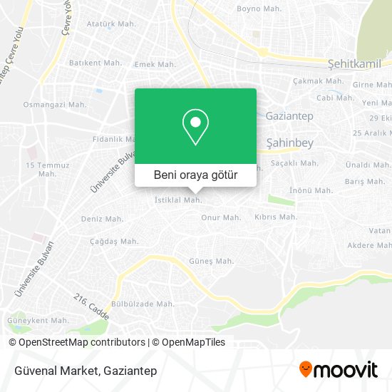 Güvenal Market harita