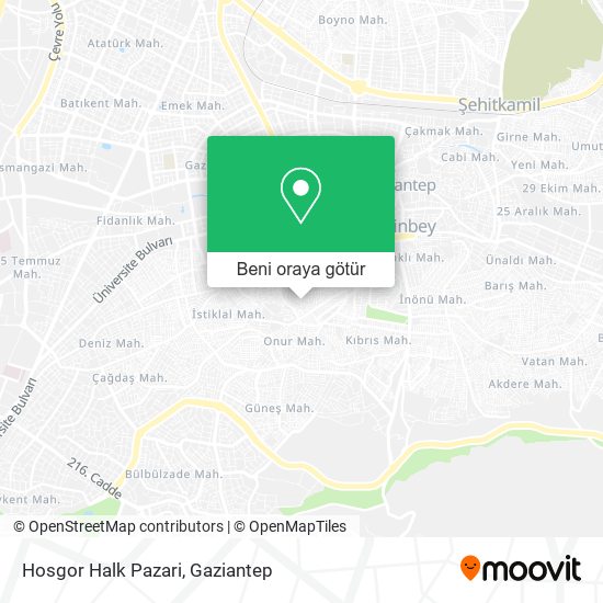 Hosgor Halk Pazari harita