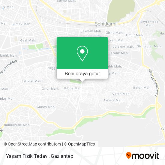 Yaşam Fizik Tedavi harita