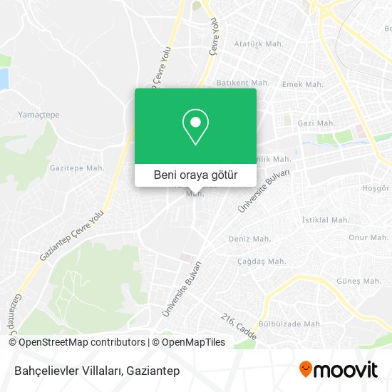 Bahçelievler Villaları harita