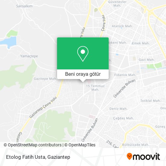 Etolog Fatih Usta harita