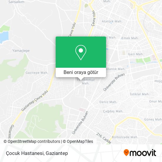 Çocuk Hastanesi harita